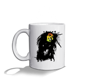 Tisho - Bob Marley Beyaz Kupa Bardak