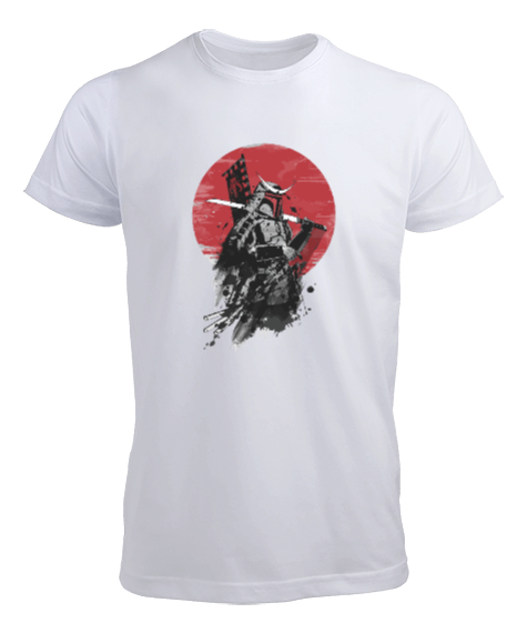 Tisho - Boba Fett, samurai Beyaz Erkek Tişört