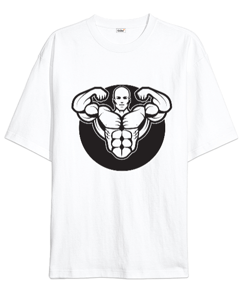Tisho - Bodybuilding Tasarım Baskılı Training Oversize Unisex Tişört
