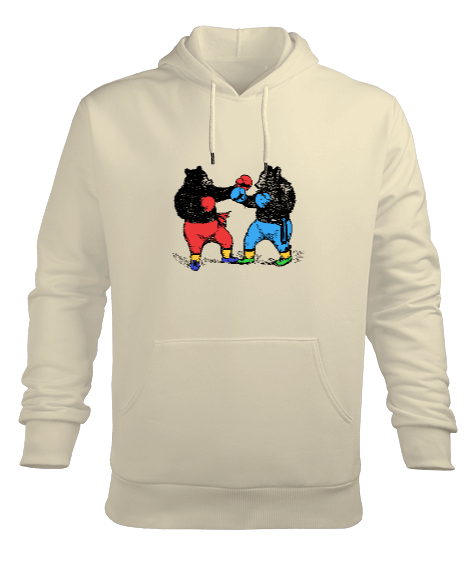 Tisho - boksör ayılar Erkek Kapüşonlu Hoodie Sweatshirt