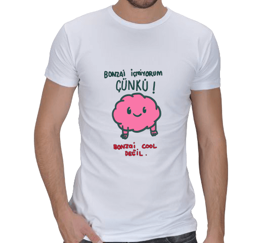 Tisho - Bonzai İçmiyorum Erkek Regular Kesim Tişört