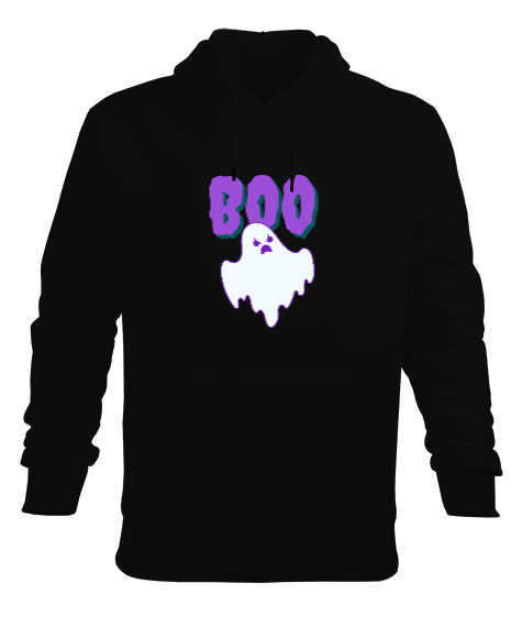 Tisho - Boo Ghost Erkek Kapüşonlu Hoodie Sweatshirt