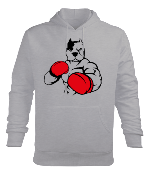 Tisho - Boxing Dog Erkek Kapüşonlu Hoodie Sweatshirt