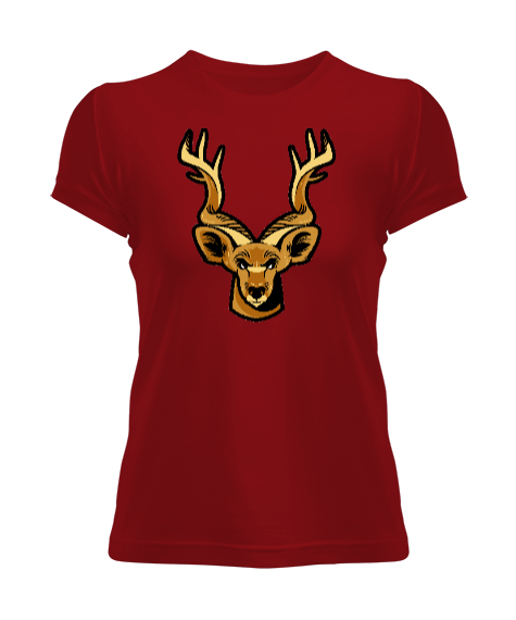 Tisho - Boynuzlu geyik Kadın Tişört
