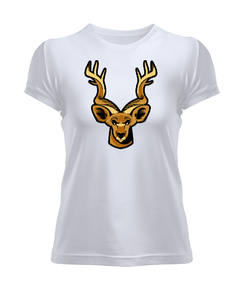 Tisho - Boynuzlu geyik Kadın Tişört