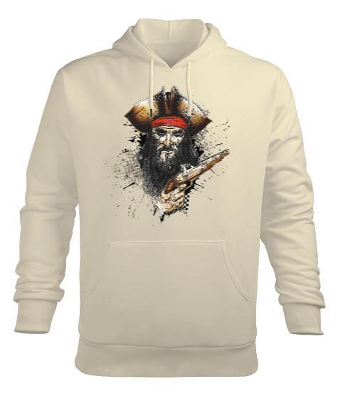 Tisho - Brave Pirate Erkek Kapüşonlu Hoodie Sweatshirt