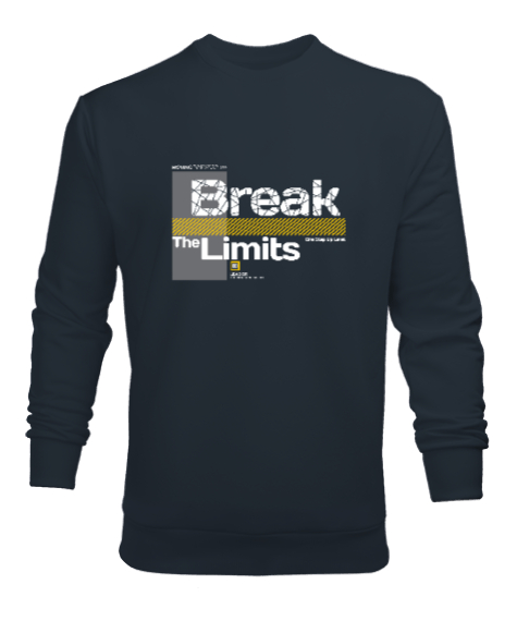 Tisho - Break Limits - Sınırları Yık Füme Erkek Sweatshirt