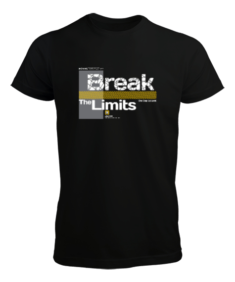 Tisho - Break Limits - Sınırları Yık Siyah Erkek Tişört