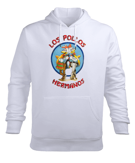 Breaking Bad Los Pollos Hermanos Tasarım Baskılı Erkek Kapüşonlu Hoodie Sweatshirt