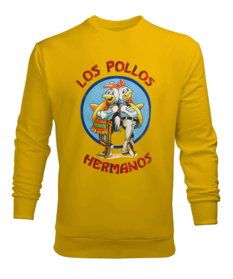 Tisho - Breaking Bad Los Pollos Hermanos Tasarım Baskılı Erkek Sweatshirt