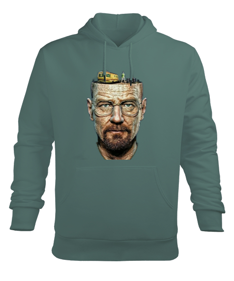 Tisho - Breaking Bad Walter White - Heisenberg Çağla Yeşili Erkek Kapüşonlu Hoodie Sweatshirt