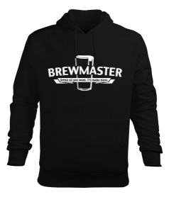 Tisho - Brewmaster Black Erkek Kapüşonlu Hoodie Sweatshirt