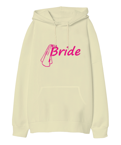 Tisho - Bride Oversize Unisex Kapüşonlu Sweatshirt