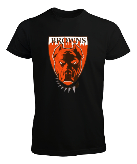 Tisho - Browns pitbul Siyah Erkek Tişört
