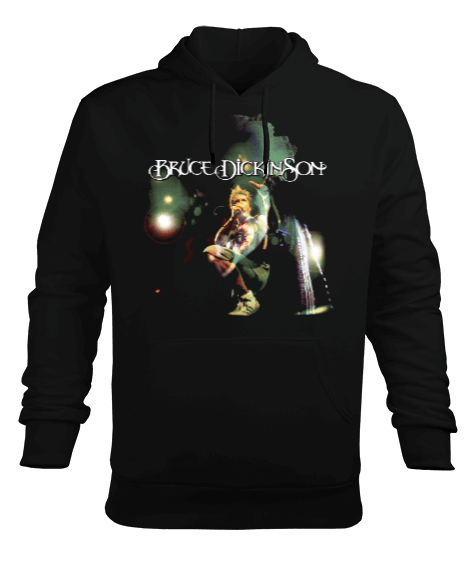 Tisho - Bruce Dickinson Erkek Kapüşonlu Hoodie Sweatshirt