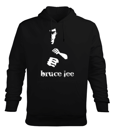 Tisho - Bruce Lee Blauart Erkek Kapüşonlu Hoodie Sweatshirt