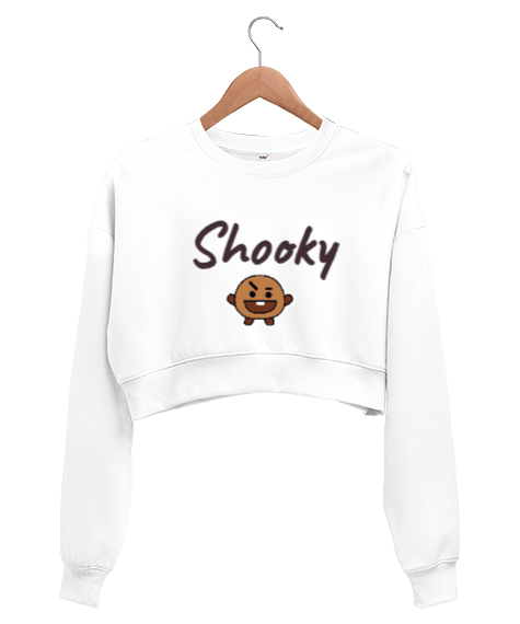 Tisho - BT21 - SHOOKY Kadın Crop Sweatshirt