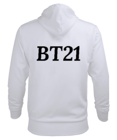 BTS BT21 Erkek Kapüşonlu Hoodie Sweatshirt - Thumbnail