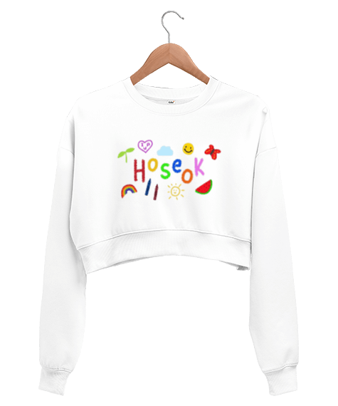 Tisho - BTS Kadın Crop Sweatshirt