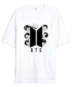 Tisho - BTS Kpop Tasarım Baskılı Oversize Unisex Tişört