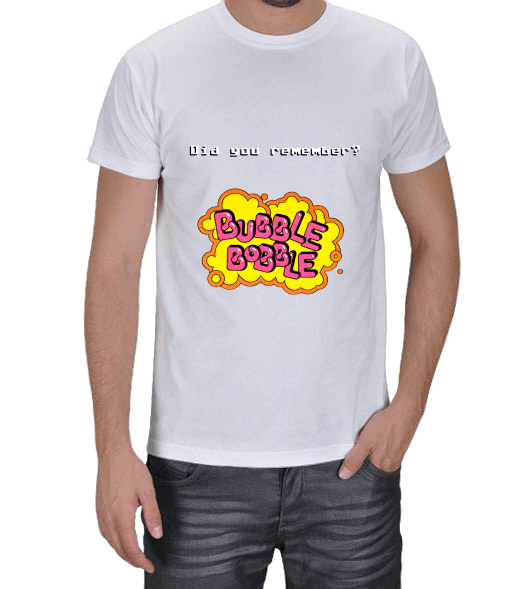 Tisho - Bubble Bobble Erkek Tişört