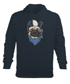 Tisho - buldog tasarimli hoodies Erkek Kapüşonlu Hoodie Sweatshirt