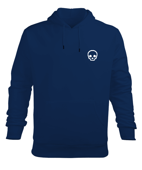 Tisho - Burning Skull Erkek Kapüşonlu Hoodie Sweatshirt