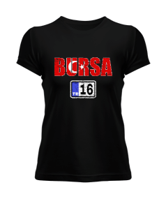 bursa şehir,Türkiye,Türkiye bayrağı. Kadın Tişört - Tisho