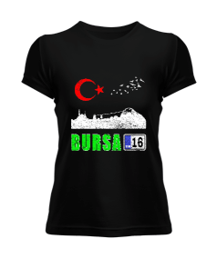 bursa şehir,Türkiye,Türkiye bayrağı. Kadın Tişört - Tisho