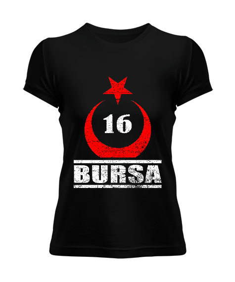 bursa şehir,Türkiye,Türkiye bayrağı. Kadın Tişört - Tisho