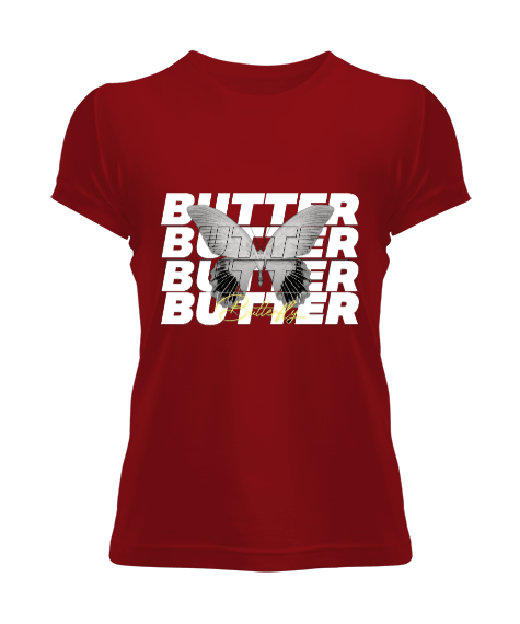 Tisho - Butter Yazılı Kadın Tişört