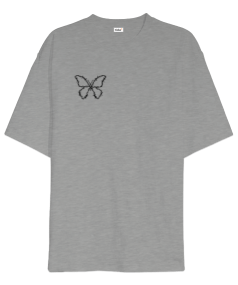 Butterfly cry Oversize Unisex Tişört - Thumbnail