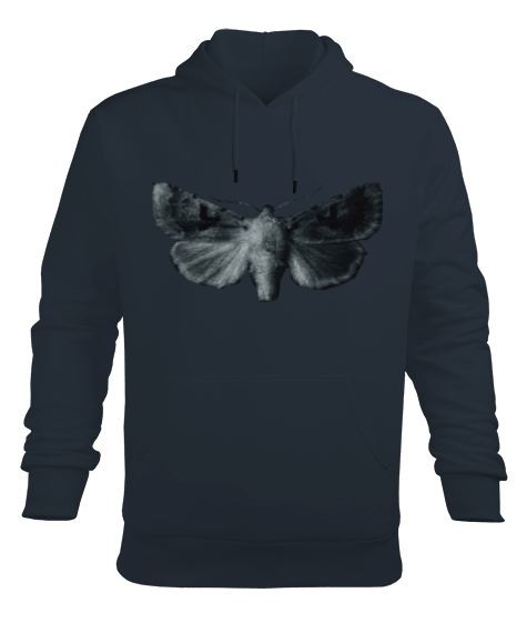 Tisho - butterfly Erkek Kapüşonlu Hoodie Sweatshirt