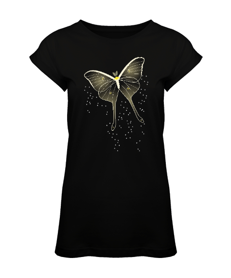 Tisho - Butterfly - Kelebek V1 Siyah Kadın Tunik