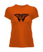 Butterfly - Kelebek V4 Turuncu Kadın Tişört - Tisho