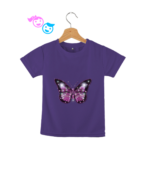 Tisho - Butterfly Mor Çocuk Unisex