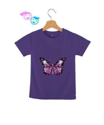 Butterfly Mor Çocuk Unisex - Tisho