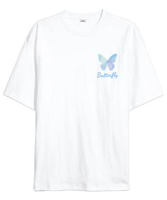 Butterfly Oversize Unisex Tişört - Tisho