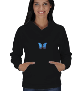 Tisho - Butterfly sweatshirt Kadın Kapşonlu