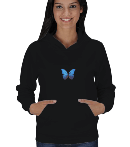Butterfly sweatshirt Kadın Kapşonlu - Tisho