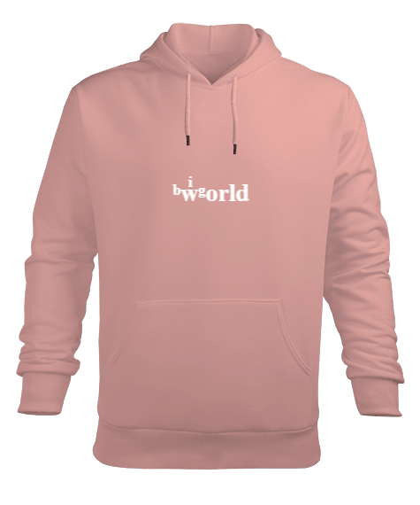 Büyük Dünya Erkek Kapüşonlu Hoodie Sweatshirt