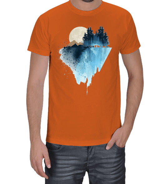 Tisho - Buz Dağı Tasarımlı Erkek Tişört