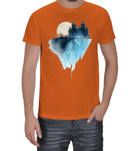 Tisho - Buz Dağı Tasarımlı Erkek Tişört