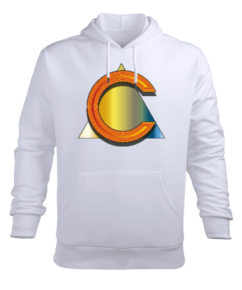 Tisho - C HARFİ Erkek Kapüşonlu Hoodie Sweatshirt