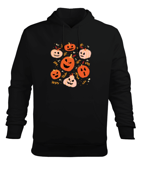 Tisho - Cadılar Bayramı Balkabağı Erkek Kapüşonlu Hoodie Sweatshirt