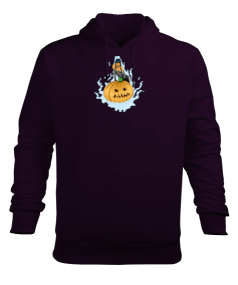 Cadılar bayramı Erkek Kapüşonlu Hoodie Sweatshirt - Thumbnail