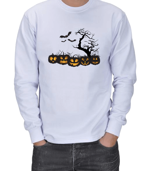 Tisho - Cadılar Bayramı Erkek Sweatshirt ERKEK SWEATSHIRT