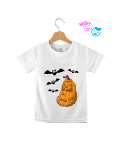 Cadılar Bayramı T-shirt Çocuk Unisex - Thumbnail