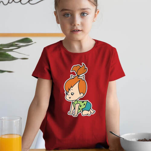 Çakmaktaş Kız Çocuk Tişört - Tekli Kombin - Thumbnail