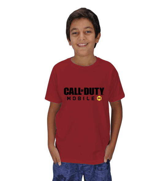 Tisho - Call of Duty Mobile Kırmızı Renk Çocuk Unisex